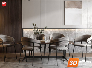 Dining Table Set Skp Files